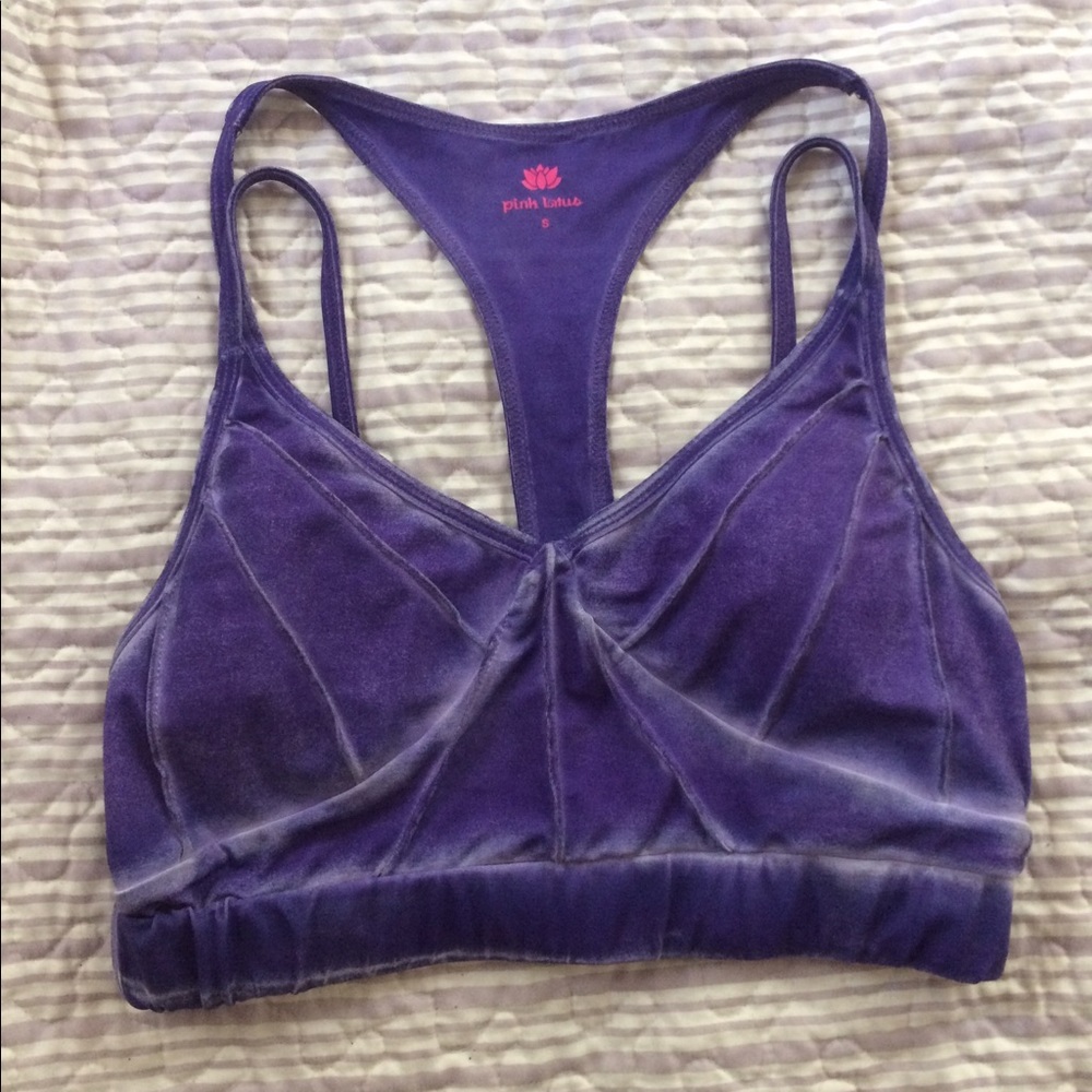 Pink Lotus Purple Fade Sports Bra