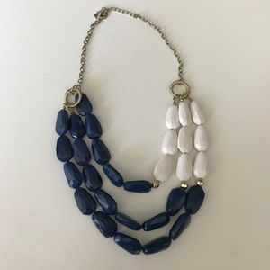 Francesca's 3 strand two tone necklace