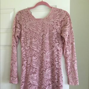 Pretty in Pink Lace Dress