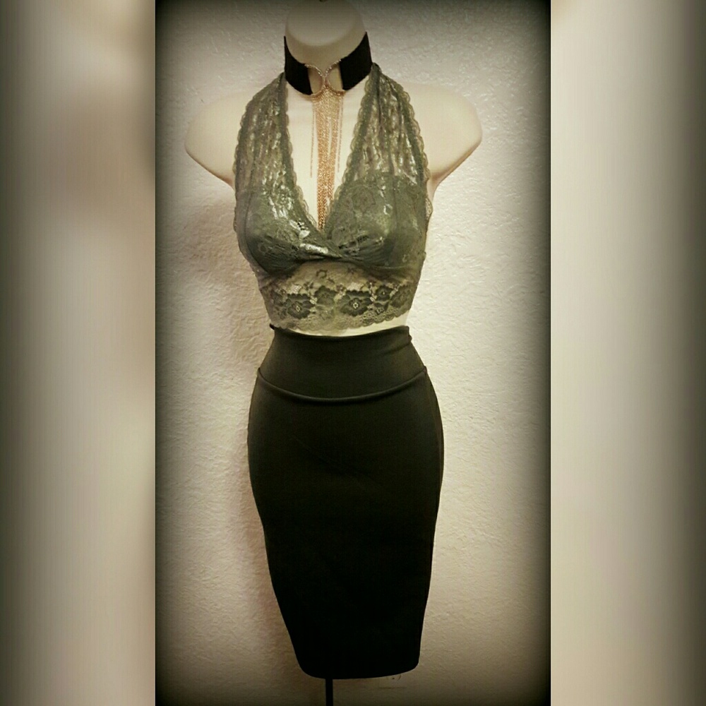Lace Olive Bralette