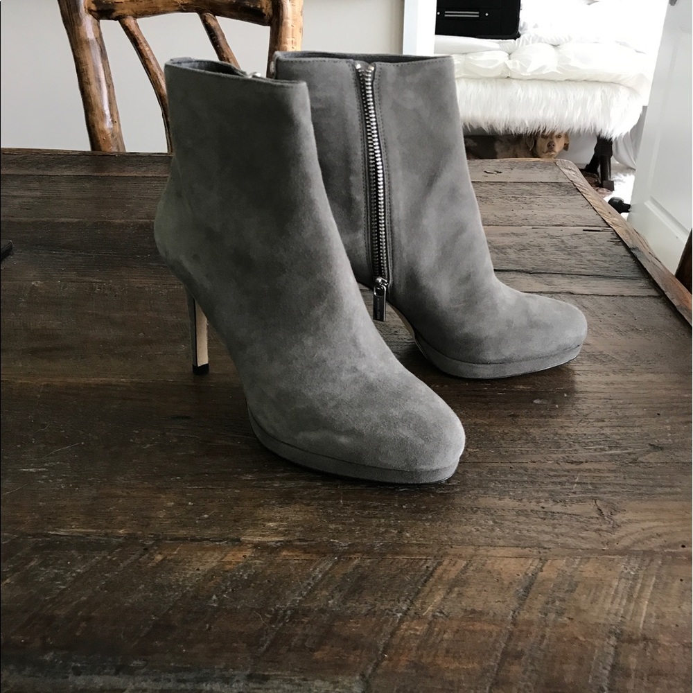 Michael Michael Kors suede platform booties