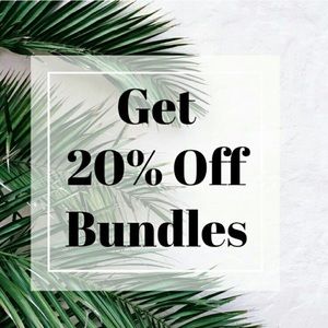 Twenty percent off of bundles🛍