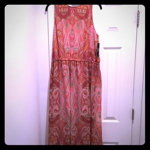 Paisley print maxi dress