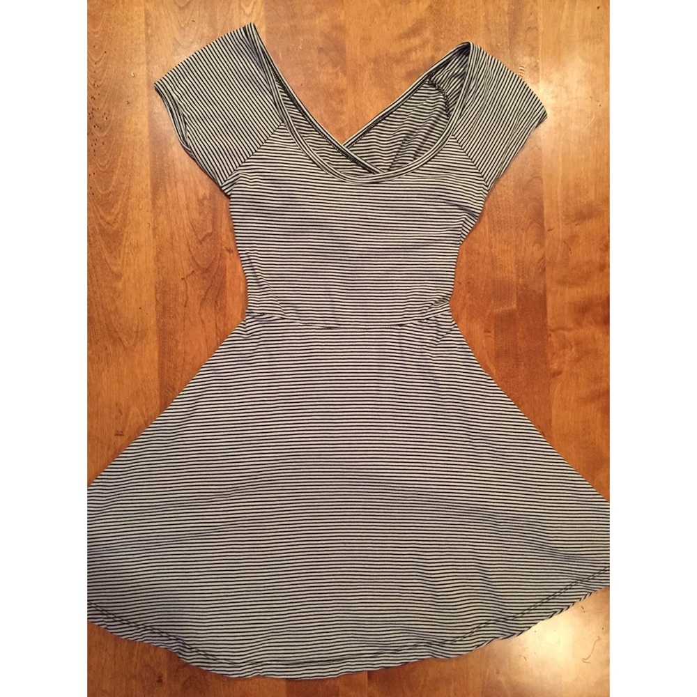 Black and white striped Brandy Melville dress