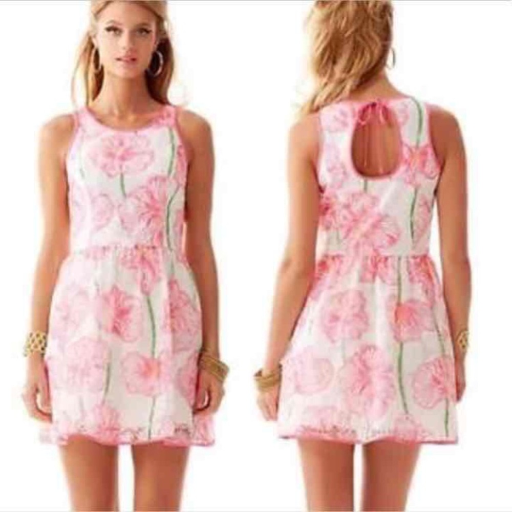 Lilly Pulitzer pink floral dress 2