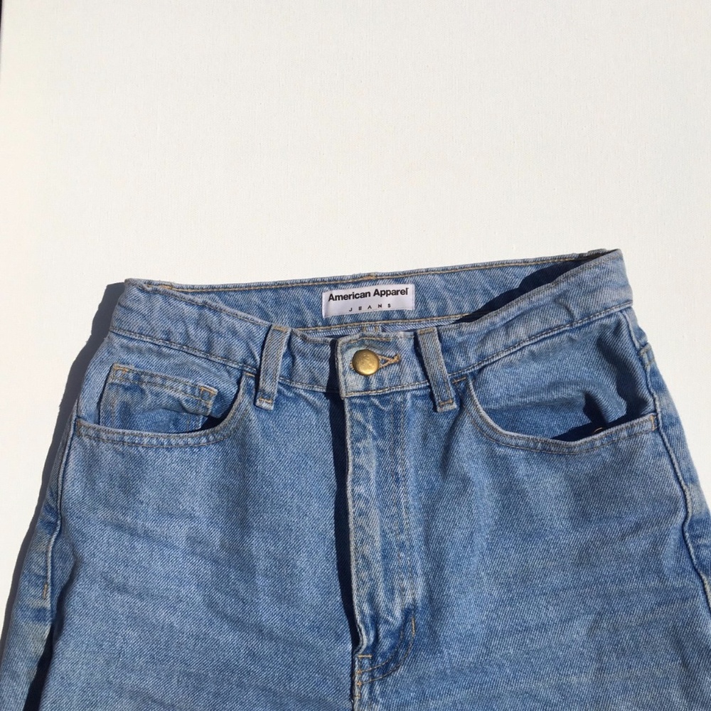 American apparel high waisted jeans