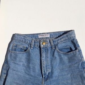 American apparel high waisted jeans