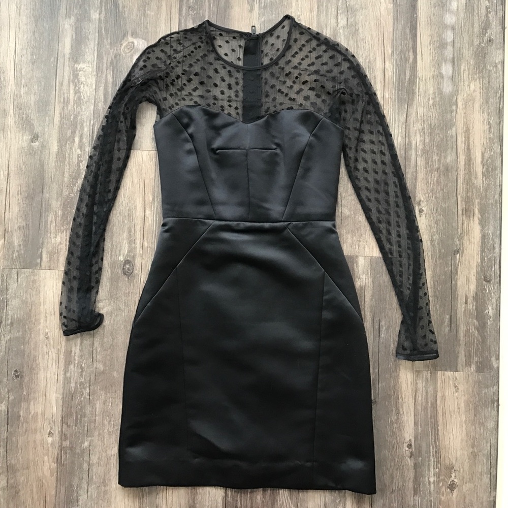 Milly Satin black dress