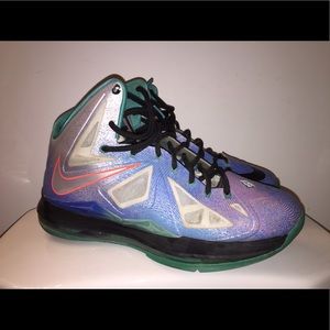 LeBron X Pure Platinum (Size 10.5)