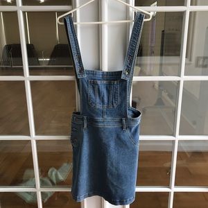 Denim Skirt Overalls