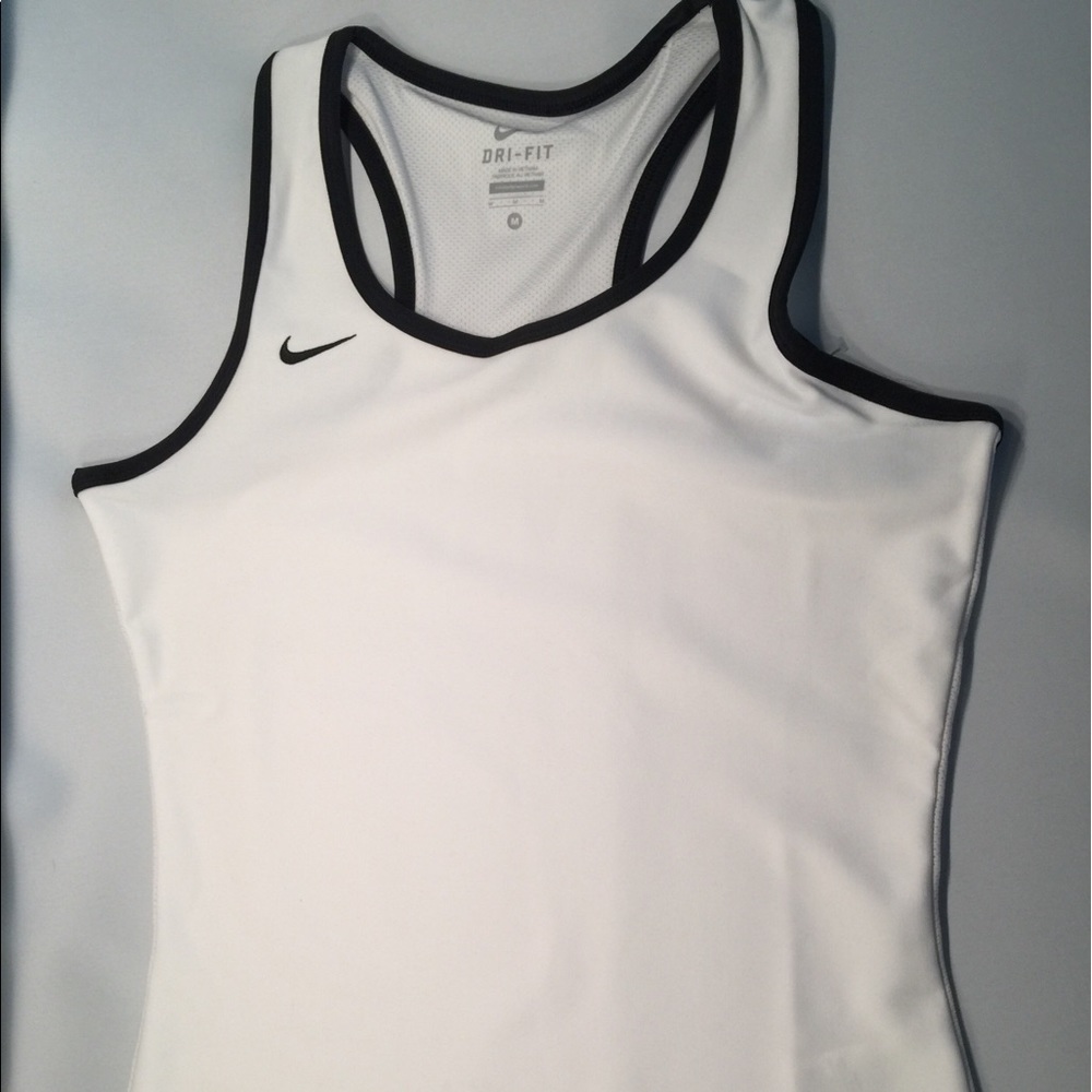 Nike Dri-Fit White Workout Running Tank Size M & L