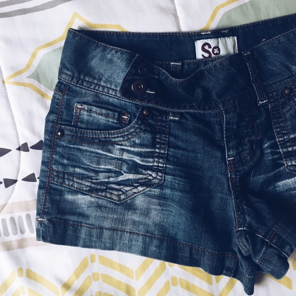 denim shorts