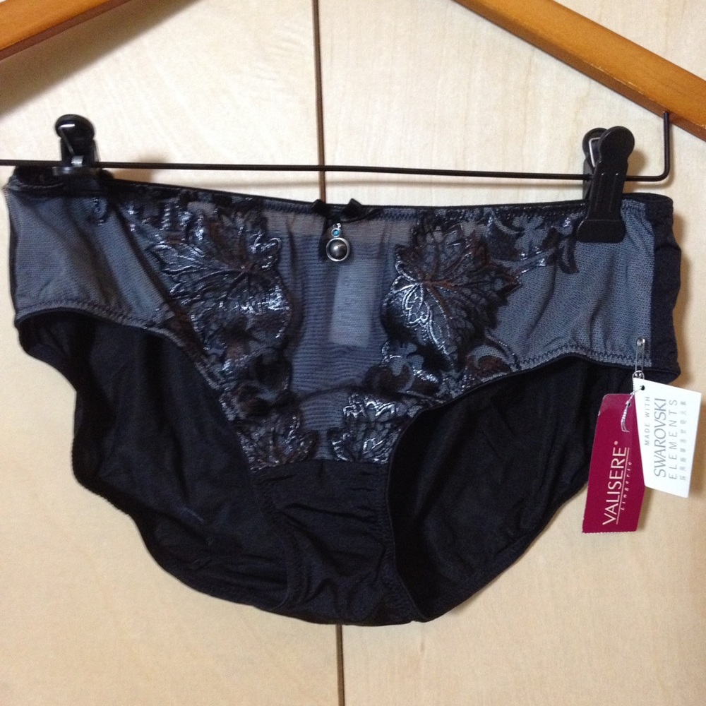 NWT Valisere with Swarovski elements panties sz L