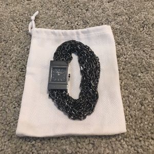Burberry Gunmetal Multichain Bracelet Watch