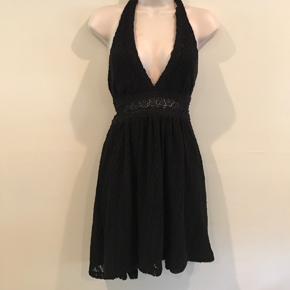 NWT Free People so sweetly black halter dress - Picture 4 of 8