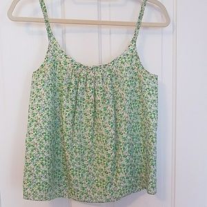 Gap Green Floral Tank