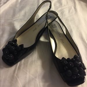 Anne Klein Sandals Black Sz 6.5
