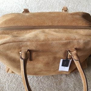 Brand New Large Suede Duffle Bag