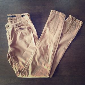 Zara Premium Collection Skinny Ankle Zip Pants 34