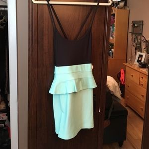 Never worn tight fitted peplum style dress