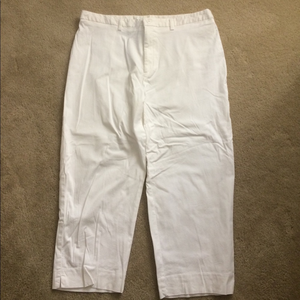 White capris, size 14