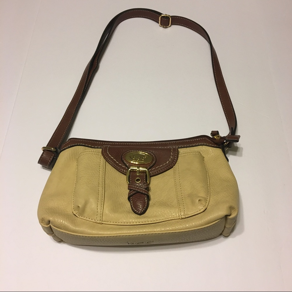 B.O.C. Cream /brown cross body purse
