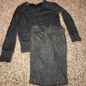 Aerie shimmer sweat outfits