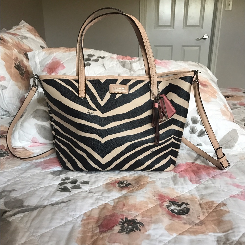 COACH  Zebra tote