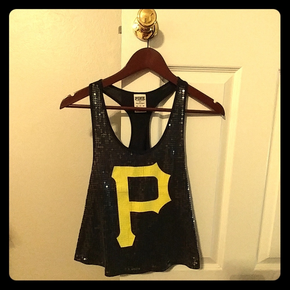Sequined Pittsburgh Pirates Racerback Tank top