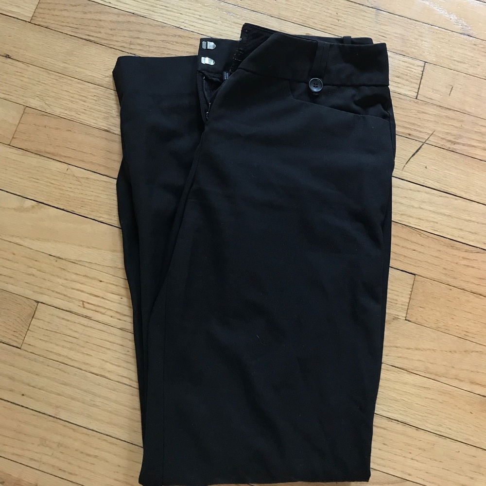Black dress trousers
