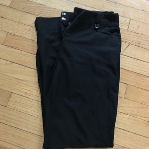 Black dress trousers