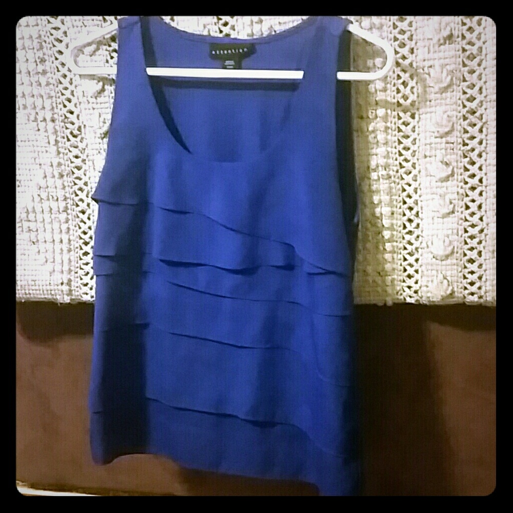 Sleeveless Blue top