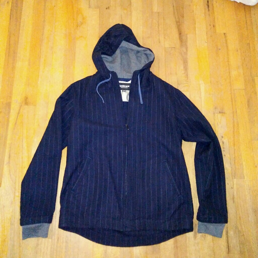 Navy Pinstripe Executive Hoodie