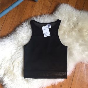 H&M // Black Mesh Crop Top NWT H&M // Black Mesh Crop Top NWT