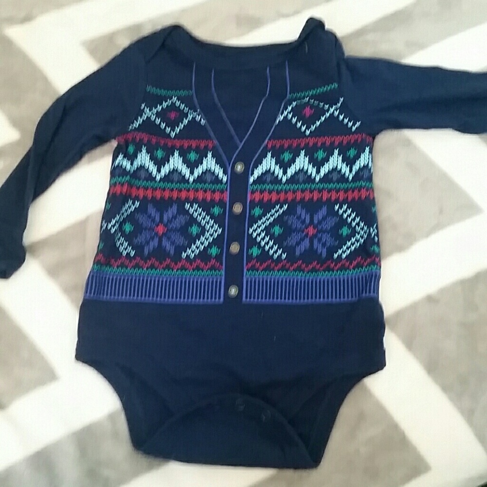 6-9 month holiday onesie