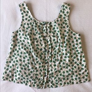 Anthropologie Postmark Olive Tank Olea Top size 12