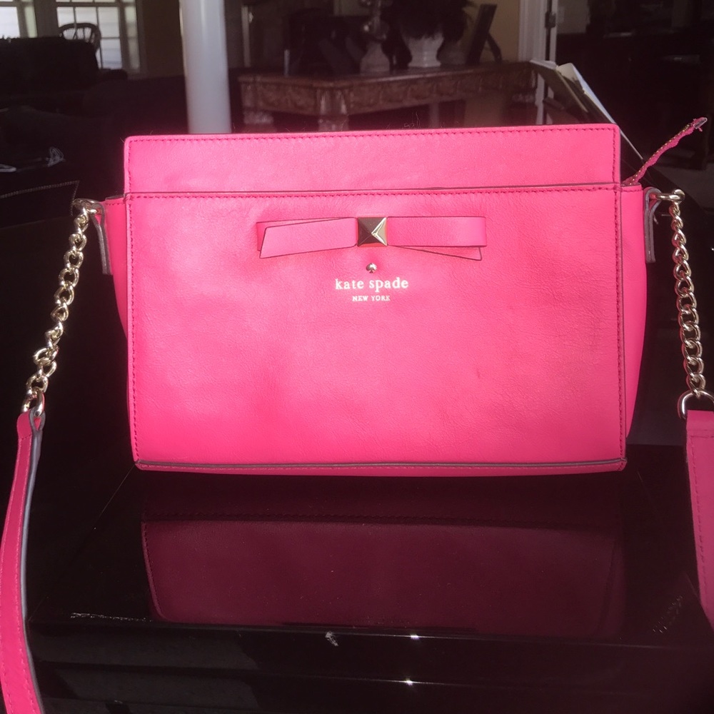 Kate Spade Hot Pink Cross body purse