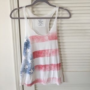 American flag tank