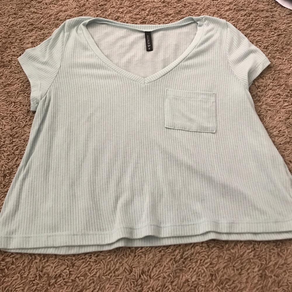 Crop tops green and red both size Medium
