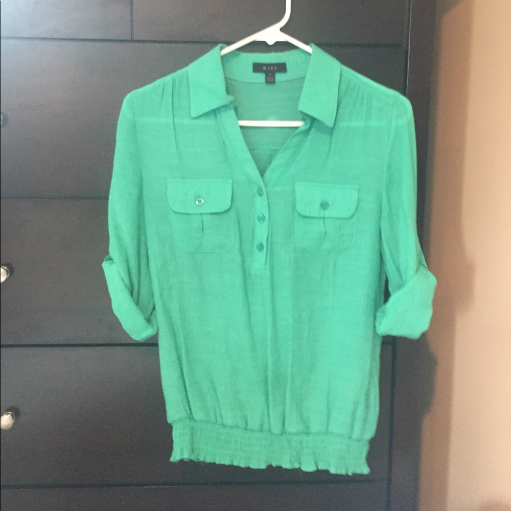 Soft green top