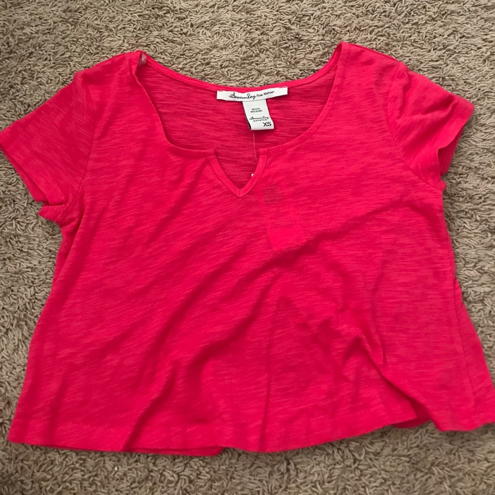 American Rag pink crop top. Size Small