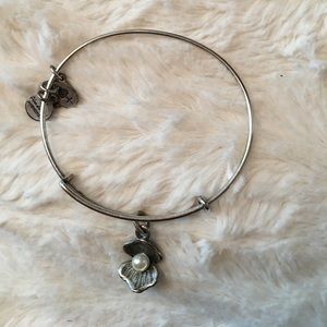 Alex and Ani pearl she'll charm bangle