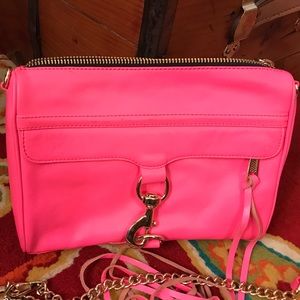 Rebecca Minkoff Mac bag.  Hot pink.  Cute!