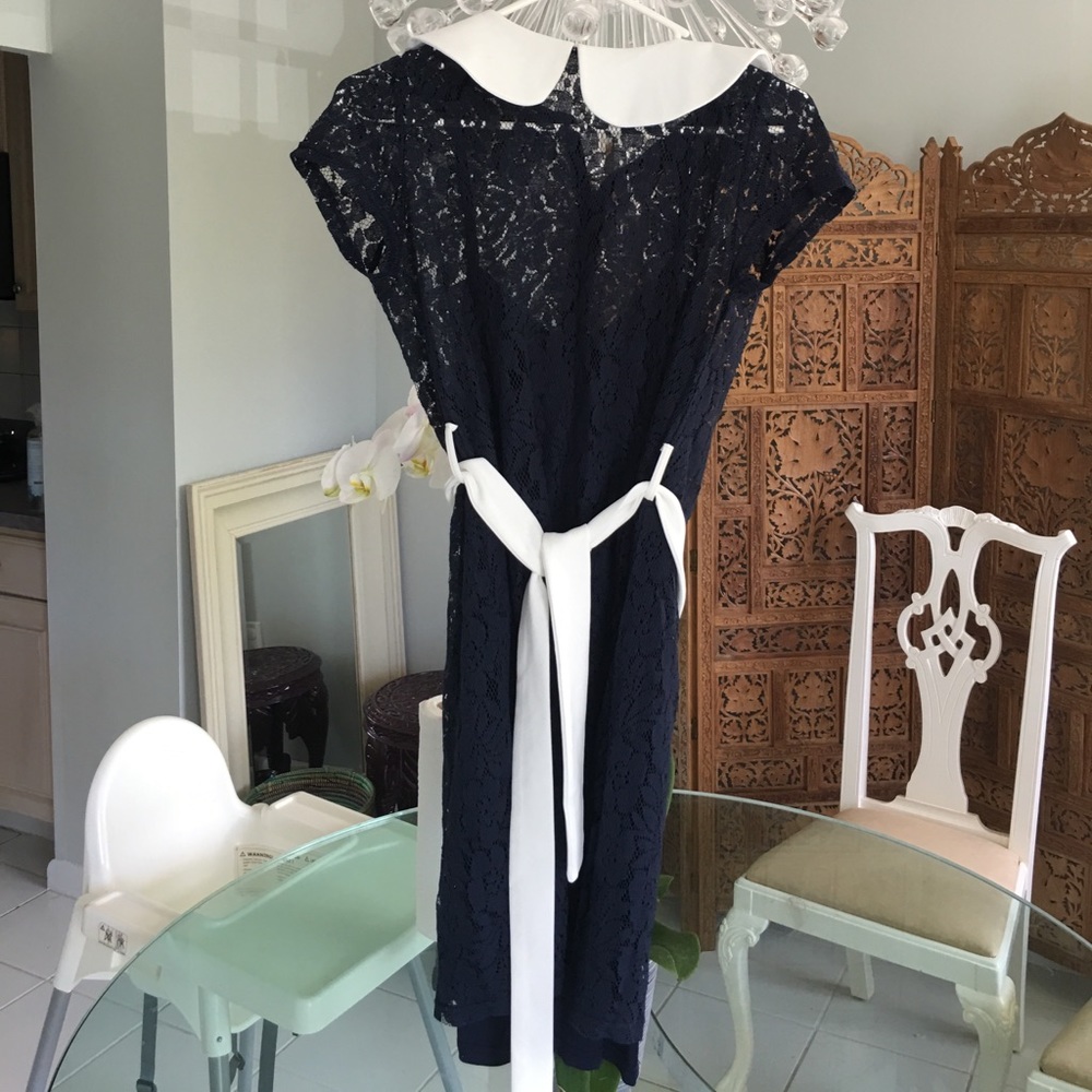 Asos dress . Navy lace