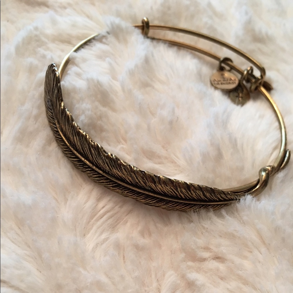 Alex and Ani feather bracelet