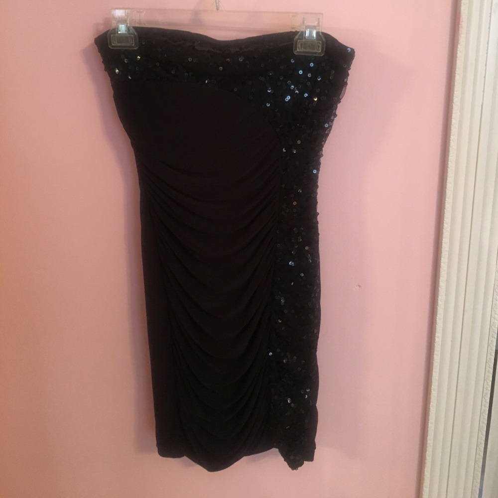 Black sequin dress