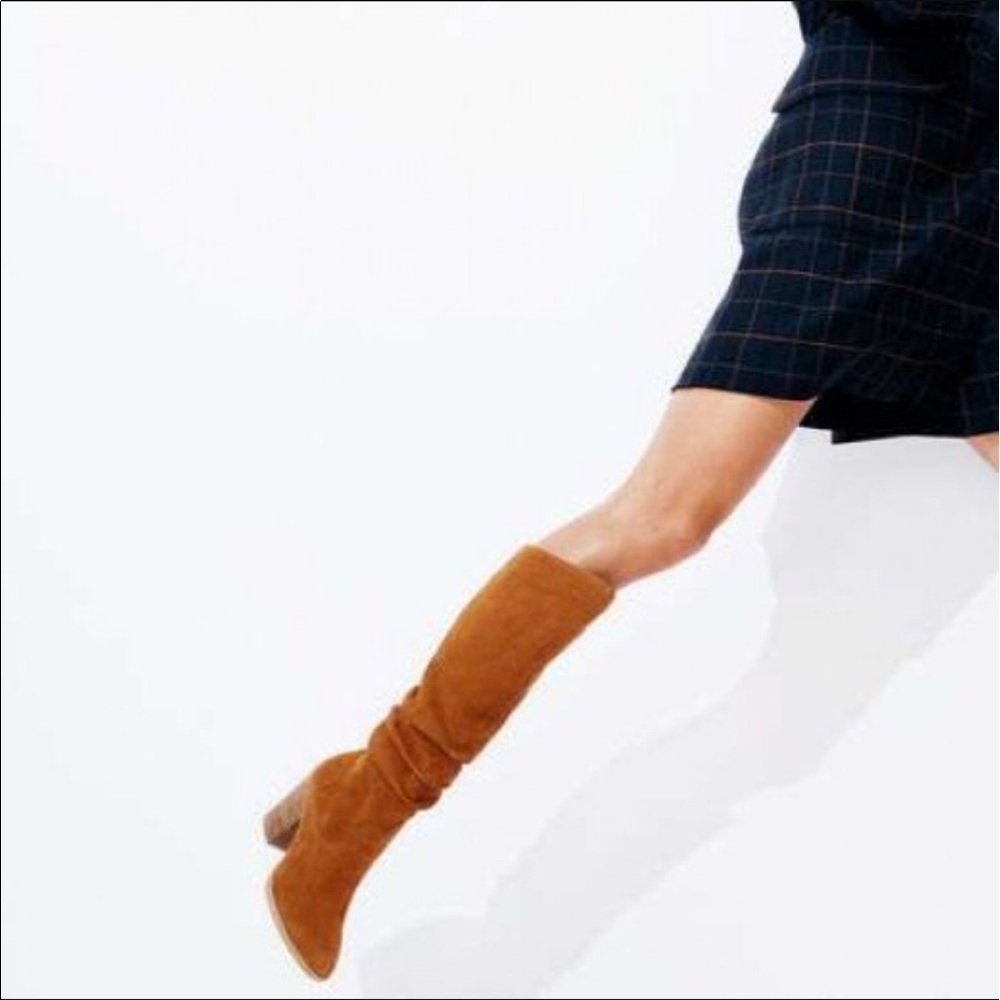 Nine West Abbee Pull on Suede Boots
