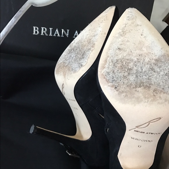 Brian Atwood BF 'Starletta' Black Suede Boots - Picture 6 of 7