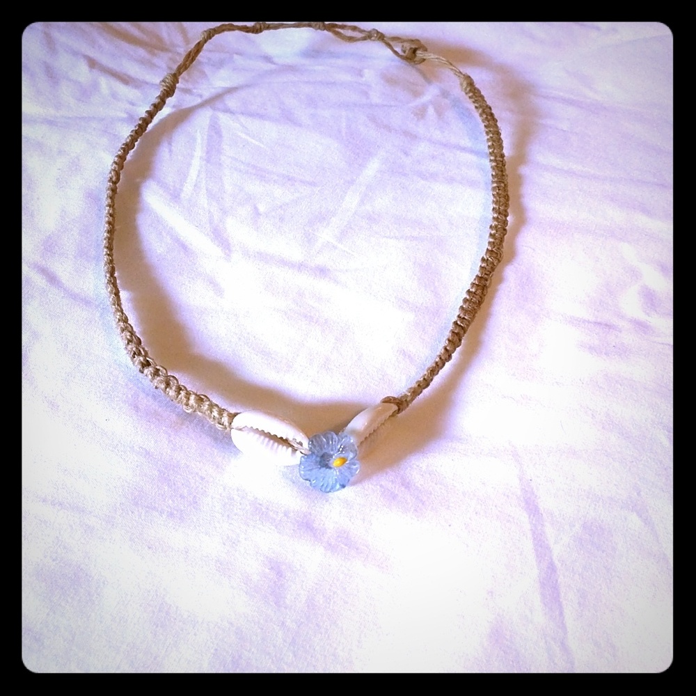 Hemp choker necklace
