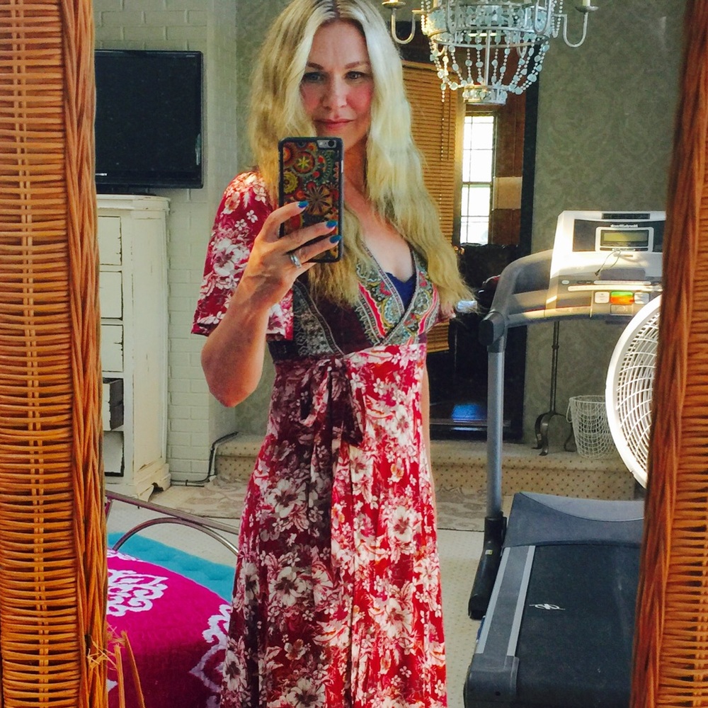 Gorgeous, bohemian wrap dress from Flying Tomato.